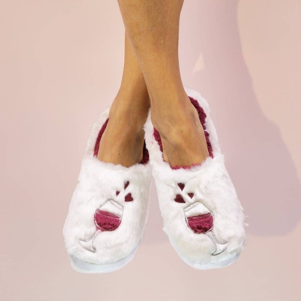 NEW Faceplant Dreams Wine a Little - Classic Slippers